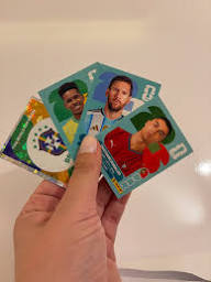 Cromos recebidos pela cliente