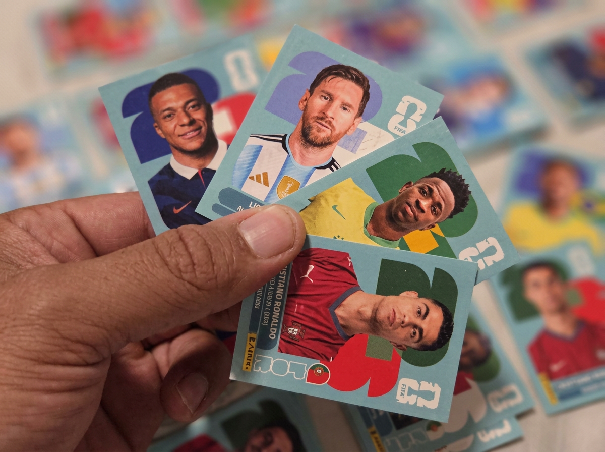Cromos recebidos pelo cliente